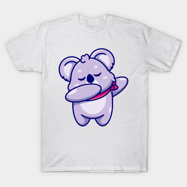 Cute baby koala dabbing cartoon T-Shirt by Wawadzgnstuff